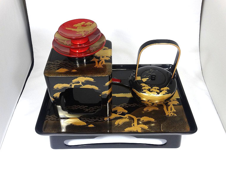高台寺蒔絵　輪島塗　屠蘇器　木製　本漆塗り　正月　酒器 高台寺蒔絵 輪島塗 屠蘇器 木製 本漆塗り 正月 酒器 2025年最新